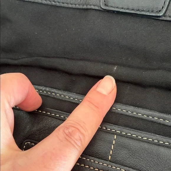 Coach Black Leather Shoulder Bag - Picture 11 of 16